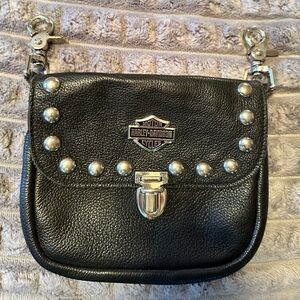 Harley-Davidson Black Mini Bag with Silver Accents